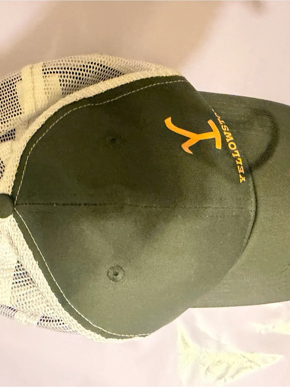 Grey Yellowstone baseball cap